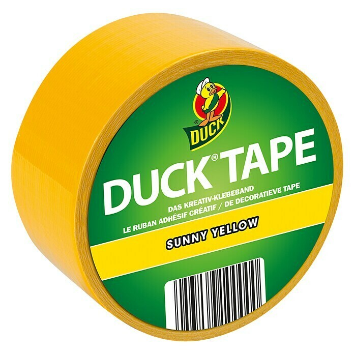 Duck Tape KreativklebebandSunny Yellow, 9,1 m x 48 mm Front View