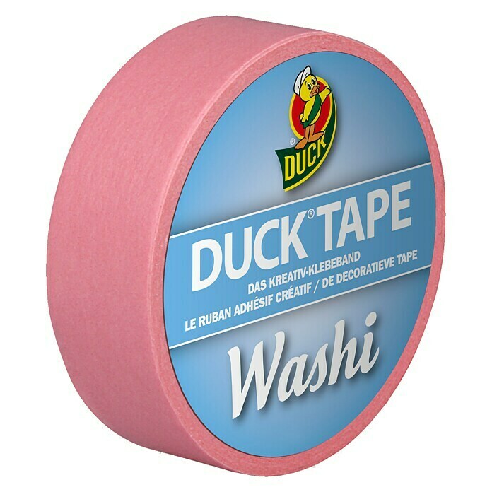 Duck Tape Kreativklebeband WashiBright Rose, 10 m x 15 mm Front View