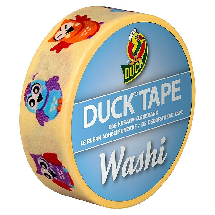 Duck Tape Kreativklebeband Washi (Cute Owls, 10 m x 15 mm)