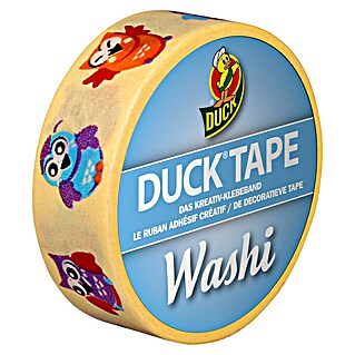 Duck Tape Kreativklebeband Washi (Cute Owls, 10 m x 15 mm)