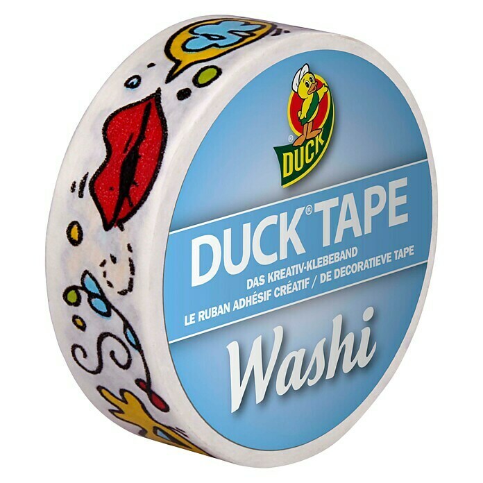 Duck Tape Kreativklebeband Washi (Pop Art, 10 m x 15 mm)