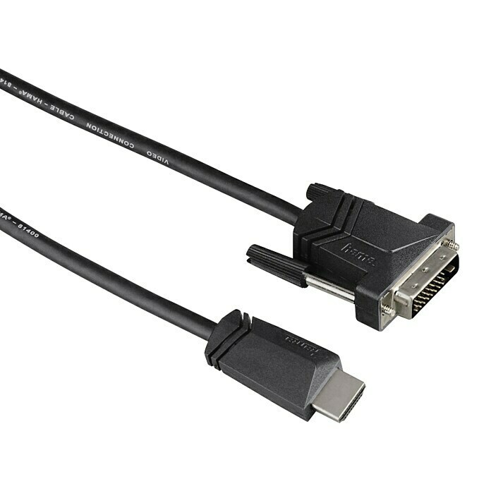 Hama VerbindungskabelDVI-Stecker, HDMI-Stecker, 1,5 m Front View