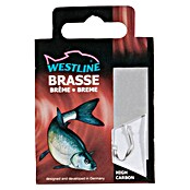 Westline Brasemhaak (Grootte: 10, Gebonden, Staal met een hoog koolstofgehalte, 10 stk., Nikkel)
