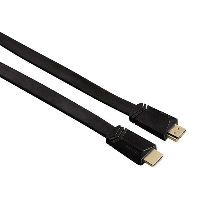 Hama HDMI-Kabel1,5 m, Vollgeschirmt, Vergoldete Kontakte, Flach Front View