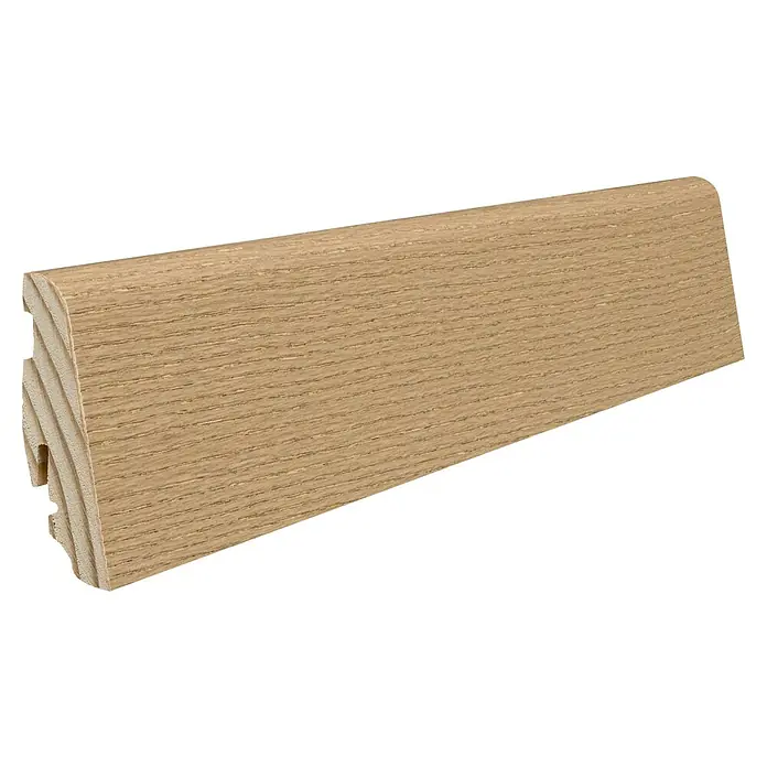Living by Haro Sockelleiste Eiche Invisible - L x B x S: 2.200 x 58 x 19 mm, Furniert, Geölt - Attraktives Sockelleistenprofil in Holzoptik. Die ideale Ergänzung für jeden Raum, um einen sauberen Übergang zu schaffen und den Boden zu schützen.