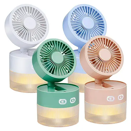 Ventilador de sobremesa con humidificador