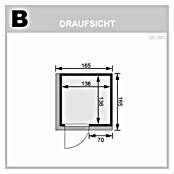 Karibu Systemsauna Norin (Mit Sauna Bio-Ofen 9 kW inkl. Steuerung Easy, Mit Dachkranz und Beleuchtung, Massivholz, 151 x 151 x 198 cm)