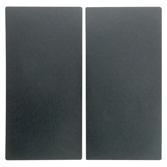 Berker S.1 Serienschalterwippe 16231606 - Anthrazit, Kunststoff, IP20 - Zwei schwarze, rechteckige Akustikschaumstoffplatten zur Schallabsorption und Geräuschreduzierung in Studios oder Räumen.