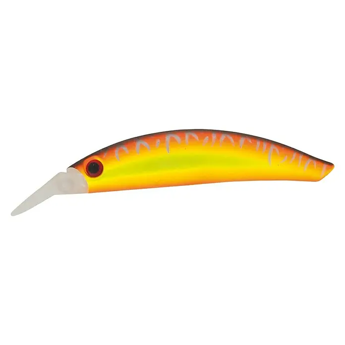 Westline Wobbler Nino 78 - Zielfisch: Zander/Barsch, 7,8 cm, Mit Drillingen, OT - Kunstköder in Gelb-Orange mit roten Augen und weißem Schnabel. Ideal für das Angeln auf Raubfische.