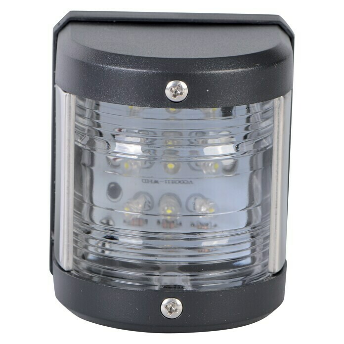 Talamex LED-Hecklaterne (55,5 x 64,4 x 75 mm, 12 V, 0,54 W, Schwarz, Lichtfarbe: Weiß)