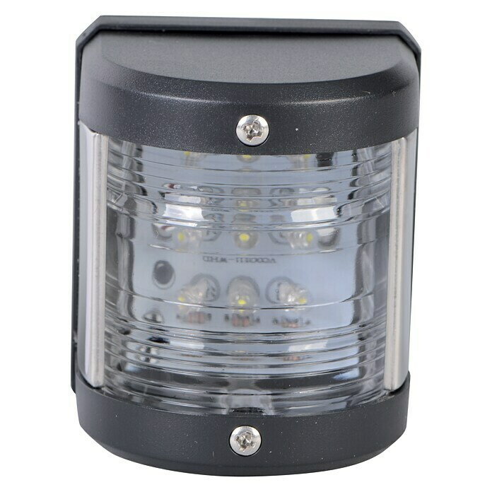 Talamex LED-Hecklaterne55,5 x 64,4 x 75 mm, 12 V, 0,54 W, Schwarz, Lichtfarbe: Neutralweiß Front View