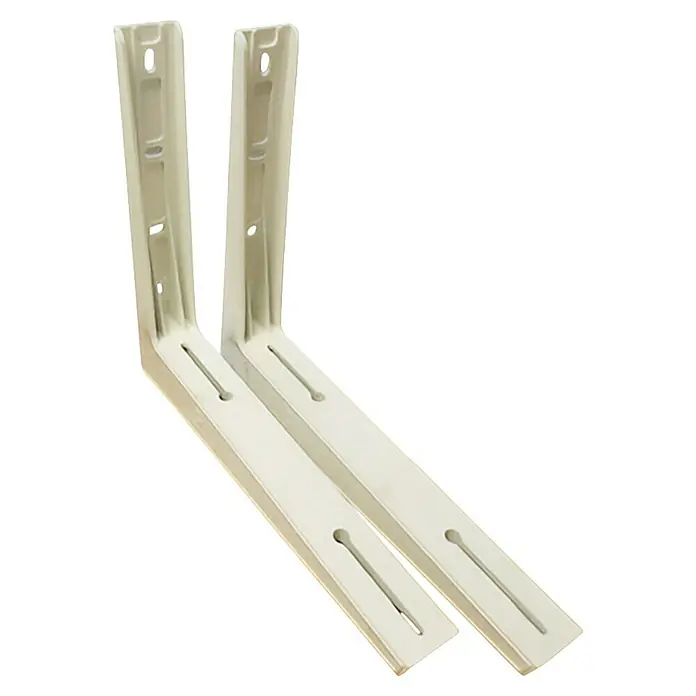 ZimaKlima Soporte para aire acondicionado - Plástico - Dos soportes beiges robustos para aire acondicionado diseñados para un montaje seguro en la pared.
