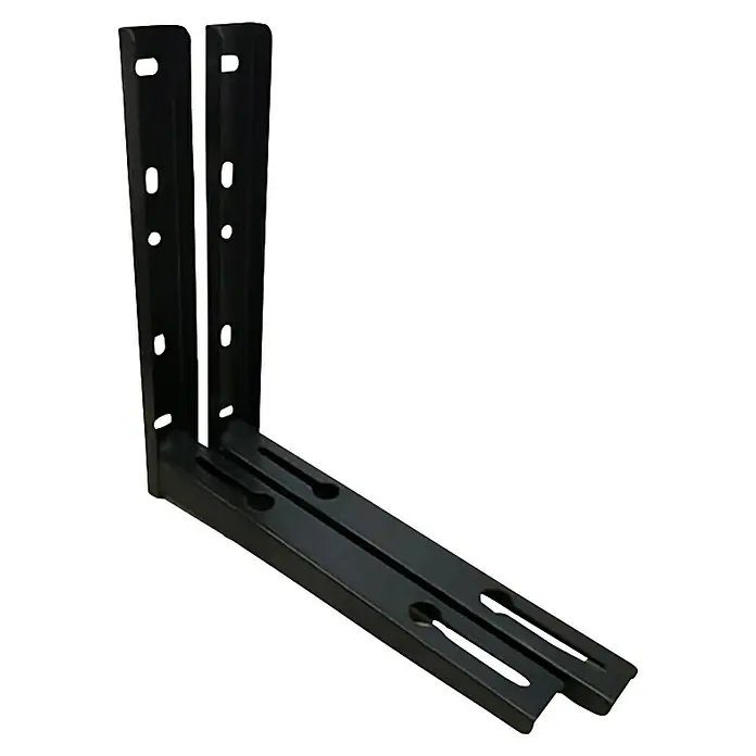 ZimaKlima Soporte soldado para aire acondicionado - Específico para: Aire acondicionado, 2 ud. - Un soporte de montaje en pared negro, perfecto para montar dispositivos de forma segura. Construcción robusta con múltiples puntos de montaje.