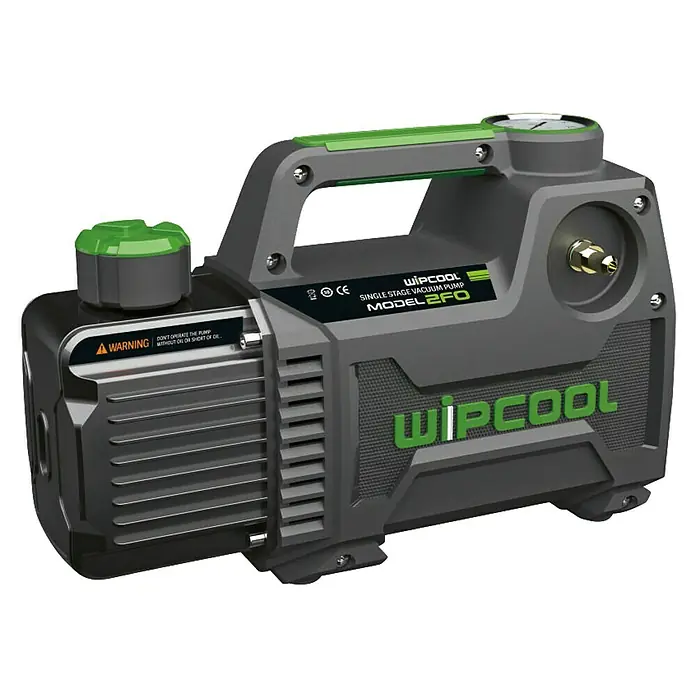 Bomba de vacío para aire acondicionado F1 - Caudal: 42 l/h, 370 l - Imagen de una bomba de vacío de una etapa WIPCOOL, modelo 2FO, para aplicaciones de vacío.