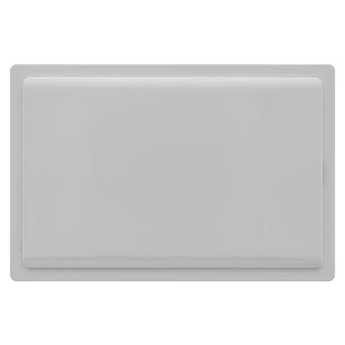 Ibelec Cuadro eléctrico de superficie - Número de hileras: 1 ud., 42,4 x 28,4 cm, Gris - Plato de ducha rectangular gris con bordes redondeados y un diseño de perfil bajo, ideal para baños modernos.