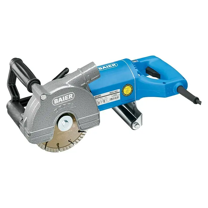 Baier Mauernutfräse BDN 463/4 - 2.150 W, Durchmesser Scheibe: 150 mm - Die BaiEr Mauernutfräse BDN 463 ist ein professionelles Elektrowerkzeug zum präzisen Fräsen von Mauernuten für Installationen.