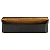 Trio Leuchten LED-Wandleuchte Arino (13 W, L x B x H: 10 x 35 x 12 cm, Schwarz/Holz, Warmweiß) | BAUHAUS