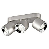 Trio Leuchten Deckenstrahler GUAYANA (30 W, L x B x H: 8,7 x 27,3 x 12 cm, Nickel, GU10, Anzahl Leuchtmittel: 3 Stk.) | BAUHAUS