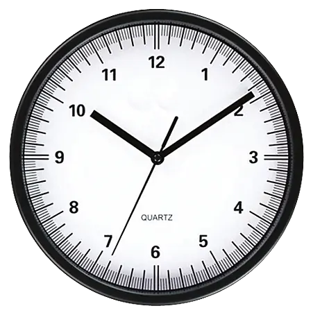 Teesa Orologio Da Parete Analogico Grande In Alluminio | 60 Cm Di Diametro Con Numeri Romani | Colore Nero, Movimento Quarzo (Batteria AA Non Inclusa)