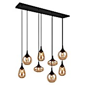 Trio Leuchten Lumina Pendelleuchte (8 Stk., 320 W, L x B x H: 34,5 x 121 x 150 cm, Amber, Schwarz, E14) | BAUHAUS