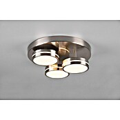 Trio Leuchten Franklin LED-Deckenleuchte rund (24 W, Ø x H: 35 x 13 cm, Nickel, Warmweiß) | BAUHAUS