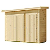 Karibu Geräteschrank (Außenbreite inkl. Dachüberstand: 291 cm, Außentiefe inkl. Dachüberstand: 110 cm, Holz, Natur) | BAUHAUS