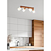 Reality Leuchten Deckenstrahler Assam (100 W, L x B x H: 10 x 60 x 21 cm, Natur, E14, 4 Stk.) | BAUHAUS