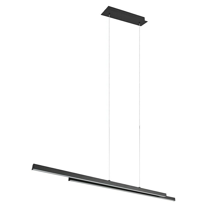 Reality Leuchten LED-Pendelleuchte Odio (22 W, L x B x H: 8,5 x 110 x 150 cm, Schwarz, Warmweiß) | BAUHAUS