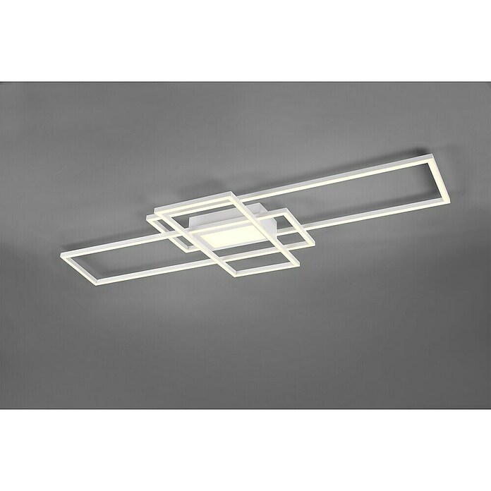 Trio Leuchten LED-Deckenleuchte Irvine (60 W, L x B x H: 42 x 105 x 6,5 cm, Weiß, Mehrfarbig) | BAUHAUS