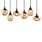 Trio Leuchten Lumina Pendelleuchte (6 Stk., 240 W, L x B x H: 34,5 x 93,8 x 150 cm, Amber, Schwarz, E14) | BAUHAUS