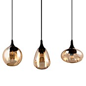 Trio Leuchten Lumina Pendelleuchte (3 Stk., 120 W, L x B x H: 19,5 x 68,8 x 150 cm, Amber, Schwarz, E14) | BAUHAUS