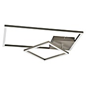 Reality Leuchten LED-Deckenleuchte Padella (25 W, L x B x H: 37 x 63,5 x 7,5 cm, Nickel, Neutralweiß) | BAUHAUS