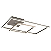 Reality Leuchten LED-Deckenleuchte Padella (25 W, L x B x H: 37 x 63,5 x 7,5 cm, Nickel, Neutralweiß) | BAUHAUS