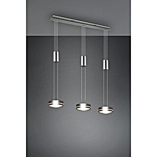 Trio Leuchten Franklin LED-Pendelleuchte (27 W, L x B x H: 14 x 85 x 150 cm, Nickel, Warmweiß)