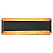 Trio Leuchten LED-Wandleuchte Arino (13 W, L x B x H: 10 x 35 x 12 cm, Schwarz/Holz, Warmweiß) | BAUHAUS