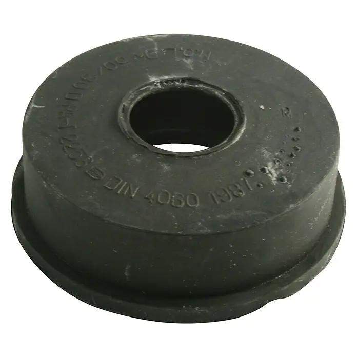 HTGM-Manschette - DN 50/30 - Schwarze Gummi-Buchse mit Aufschrift "DIN 4060 1987" für verschiedene Anwendungen im Automobilbereich.