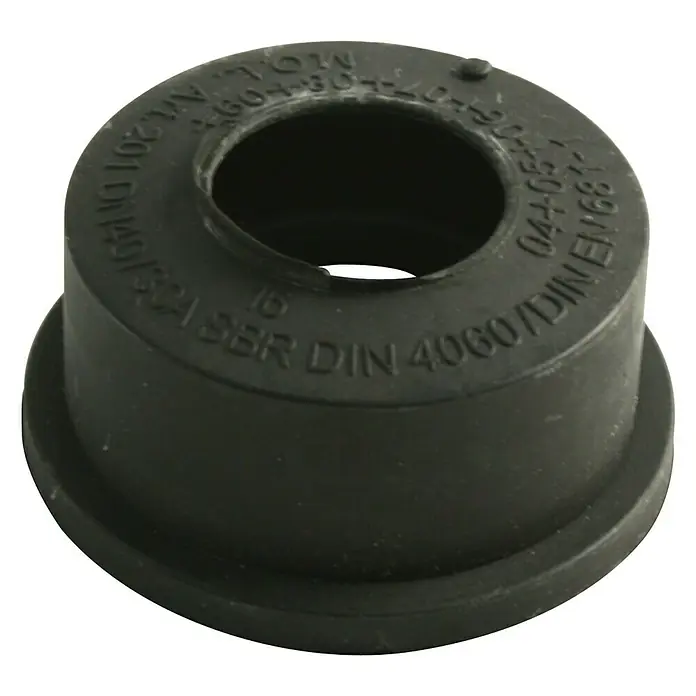 HTGM-Manschette A - DN 40/30 - Schwarze Gummi-Buchse, ideal für Dichtungsanwendungen. Robustes Material sorgt für langlebige Leistung und zuverlässigen Schutz vor Verschleiß.