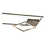 Reality Leuchten LED-Deckenleuchte Padella (25 W, L x B x H: 37 x 63,5 x 7,5 cm, Nickel, Neutralweiß) | BAUHAUS