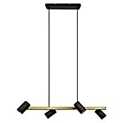 Trio Leuchten Marley Pendelleuchte (140 W, L x B x H: 20 x 80 x 150 cm, Schwarz/Gold, GU10, Anzahl Leuchtmittel: 4 Stk.) | BAUHAUS