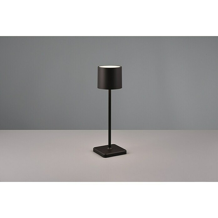 Reality Leuchten Accu-tafellamp Fernandez - oplaadbare lamp (1 W, l x b x h: 12,5 x 12,5 x 38 cm, Zwart, Meerkleurig) | BAUHAUS