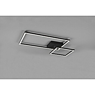 Reality Leuchten LED-Deckenleuchte Padella (25 W, L x B x H: 63,5 x 37 x 7,5 cm, Schwarz, Warmweiß)