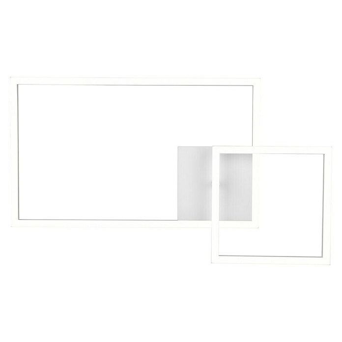 Reality Leuchten LED-Deckenleuchte Padella (25 W, L x B x H: 37 x 63,5 x 7,5 cm, Weiß, Neutralweiß) | BAUHAUS