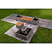 EHL Creaform Sitzbank (190 x 67 x 45 cm, Steingrau, Beton) | BAUHAUS