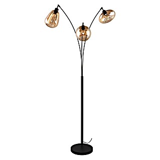 Trio Leuchten Lumina Stehleuchte (30 W, Höhe: 200 cm, Schwarz, Amber, E14)