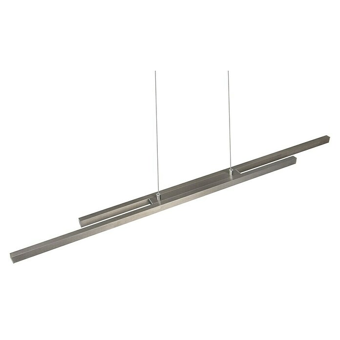 Reality Leuchten LED-Pendelleuchte Odio (22 W, L x B x H: 8,5 x 110 x 150 cm, Nickel, Warmweiß) | BAUHAUS