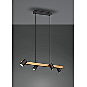 Trio Leuchten Marley Pendelleuchte (140 W, L x B x H: 20 x 80 x 150 cm, Schwarz/Holz, GU10, Anzahl Leuchtmittel: 4 Stk.) | BAUHAUS