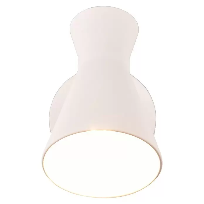 Reality Leuchten Enzo Wandleuchte - 10 W, L x B x H: 29,2 x 11,5 x 16,5 cm, Weiß, E27 - Weiße Wandleuchte in Sanduhrform, die warmes Licht nach unten abgibt.