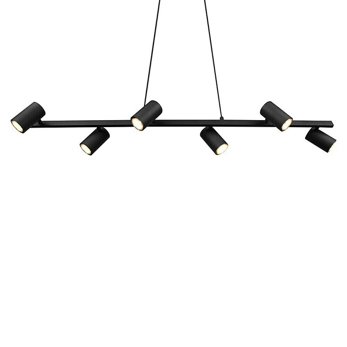 Trio Leuchten Marley Pendelleuchte (210 W, L x B x H: 18 x 115 x 150 cm, Schwarz, GU10, Anzahl Leuchtmittel: 6 Stk.) | BAUHAUS