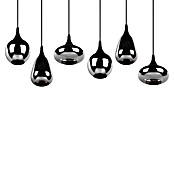 Trio Leuchten Lumina Pendelleuchte (6 Stk., 240 W, L x B x H: 34,5 x 93,8 x 150 cm, Chrom, Schwarz, E14) | BAUHAUS