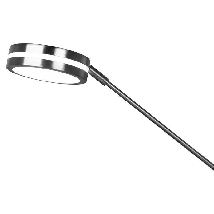 Trio Leuchten Franklin LED-Stehleuchte - 35 W, Höhe: 181 cm, Nickel, Mehrfarbig - Elegante LED-Leuchte mit schlankem Design. Die Lampe spendet helles, modernes Licht und ist ideal für den Schreibtisch oder Nachttisch.